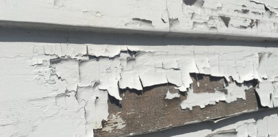 An image of flaking paint from a wall